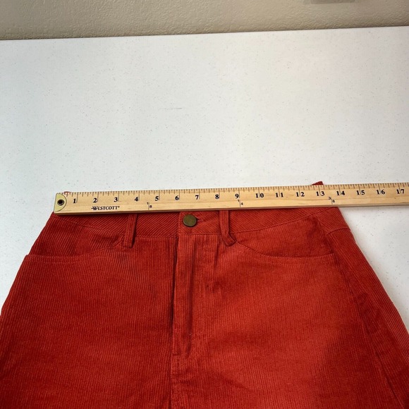 Superdown Dasha Shorts Rust High Rise Corduroy Cuffed Casual WomenSmall S - Picture 8 of 15